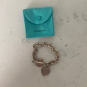 Tiffany & Co Heart charm Toggle bracelet